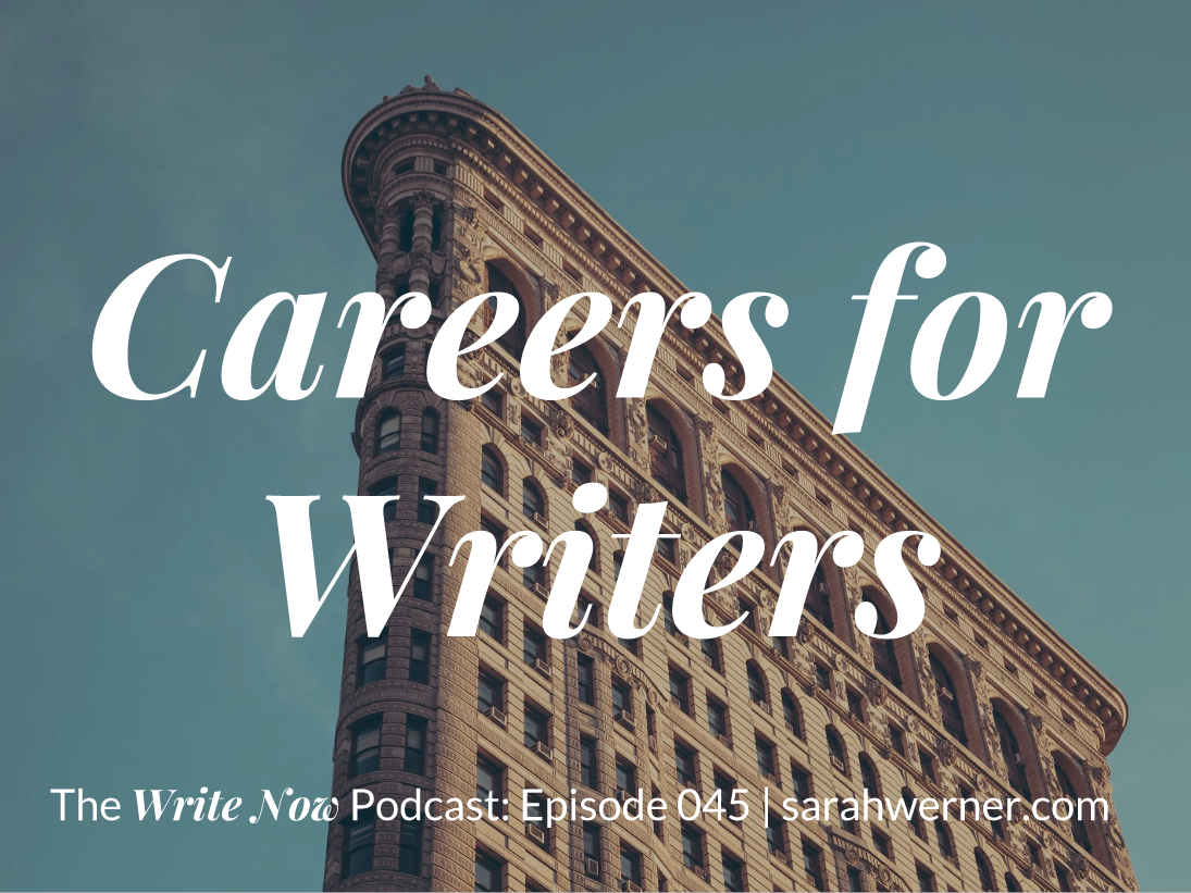 Careers for Writers Title Card