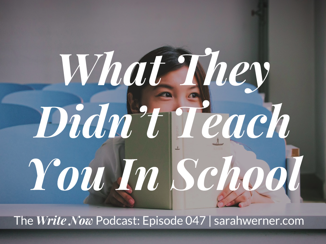 What They Didn’t Teach You In School – WN 047