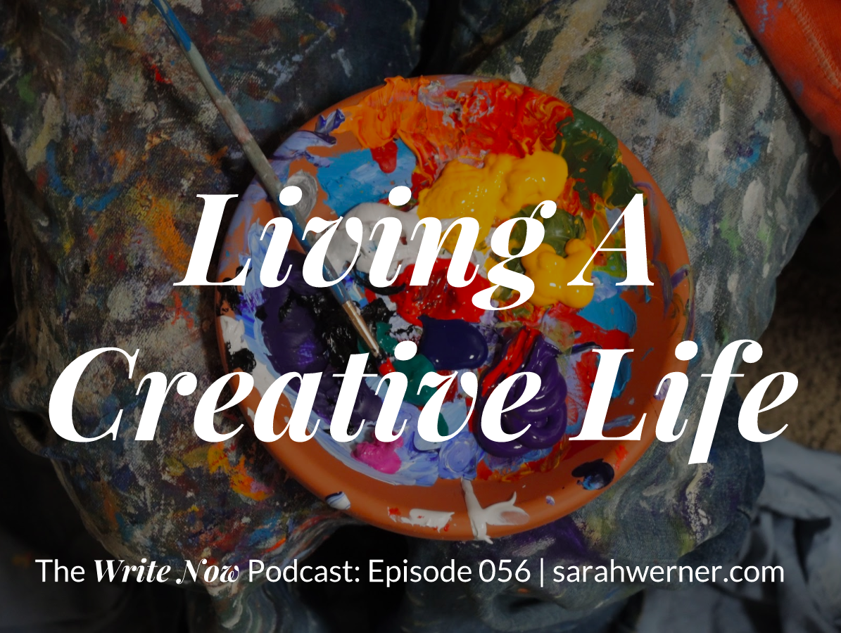 Title card for living a creative life