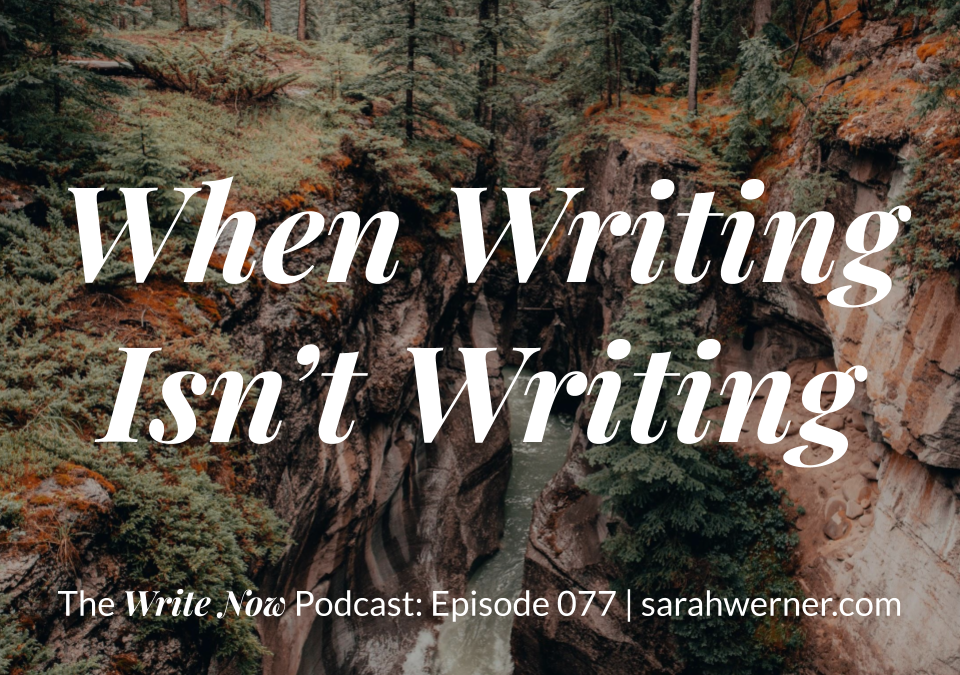 When Writing Isn’t Writing – WNP 077