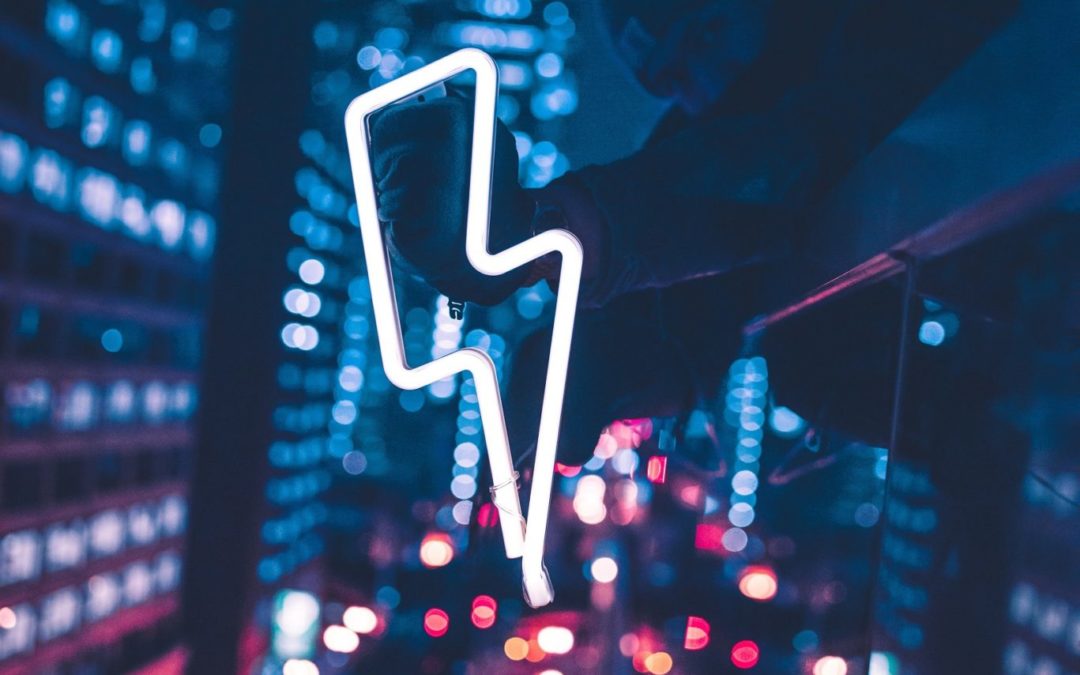Image of neon lightning