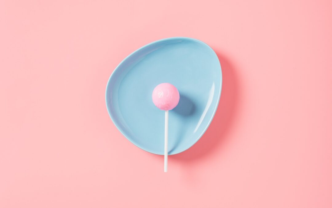 Image of a sucker on a plate.