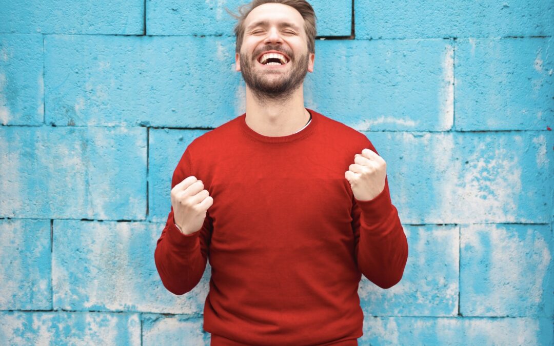 Image of a triumphant person