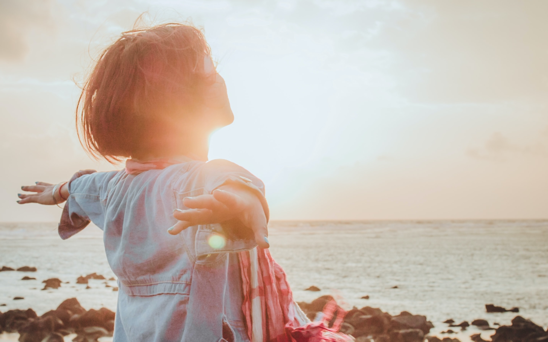 Image of a woman looking joyful