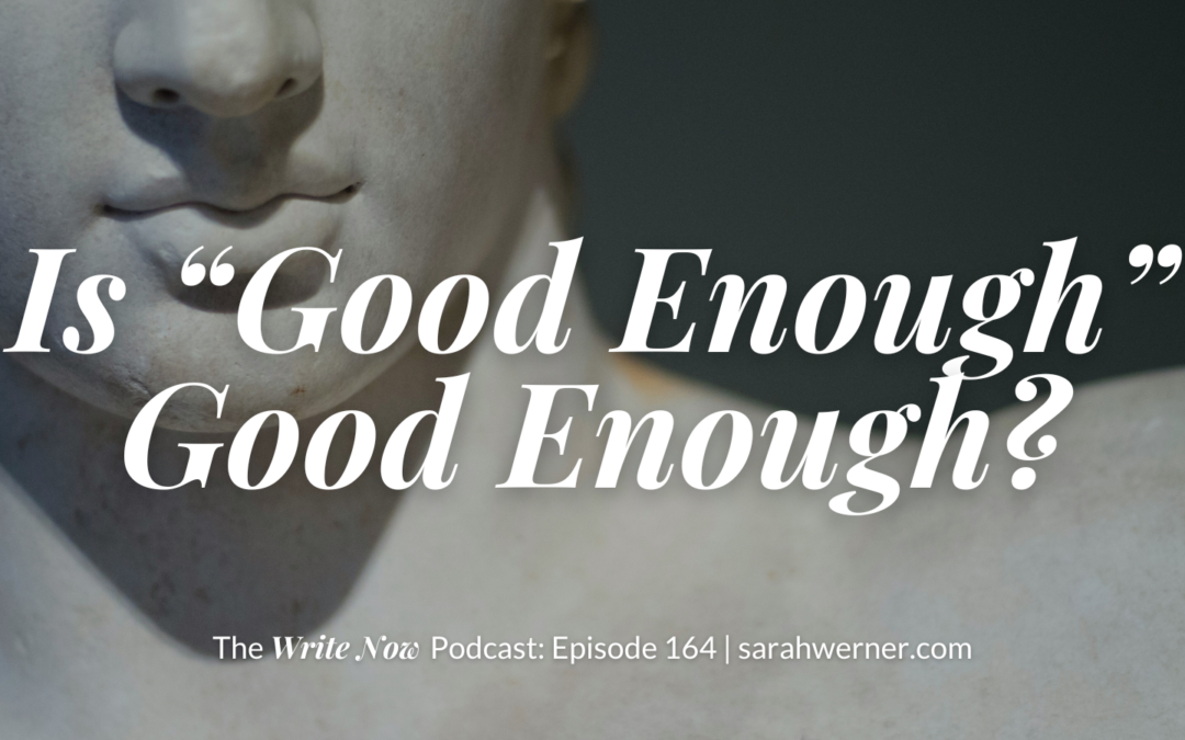 Is Good Enough Good Enough WN 164 Sarah Rhea Werner